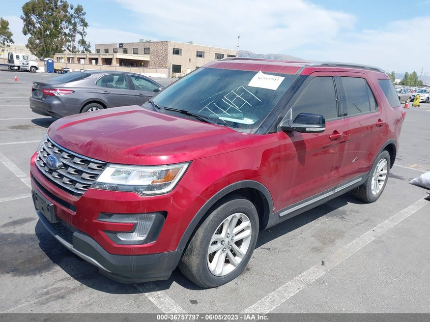 VIN 1FM5K7D85HGE13040 2017 FORD EXPLORER XLT