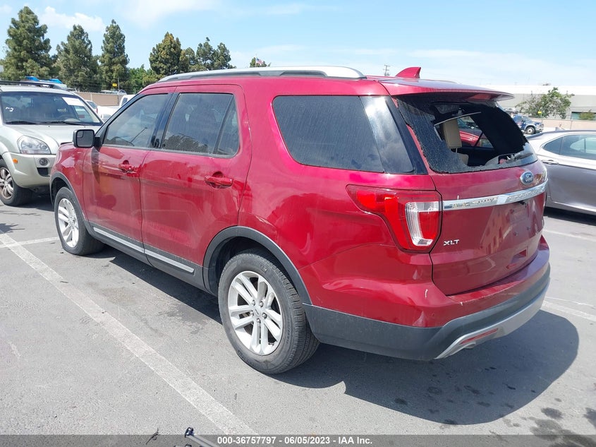 VIN 1FM5K7D85HGE13040 2017 FORD EXPLORER XLT