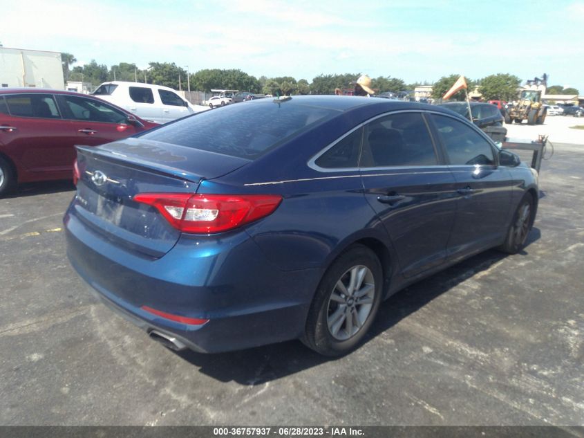 2015 HYUNDAI SONATA 2.4L SE - 5NPE24AF1FH199176