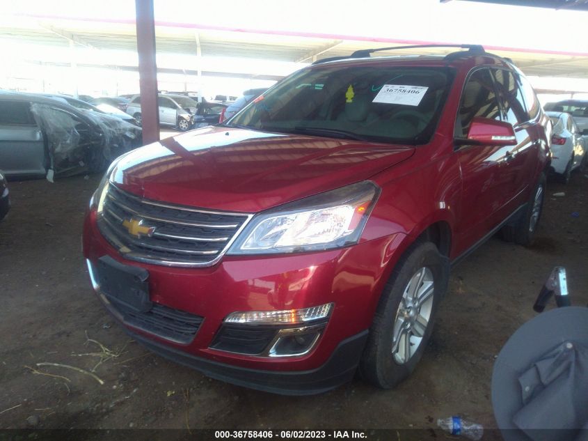 2014 CHEVROLET TRAVERSE LT - 1GNKRHKD9EJ181881