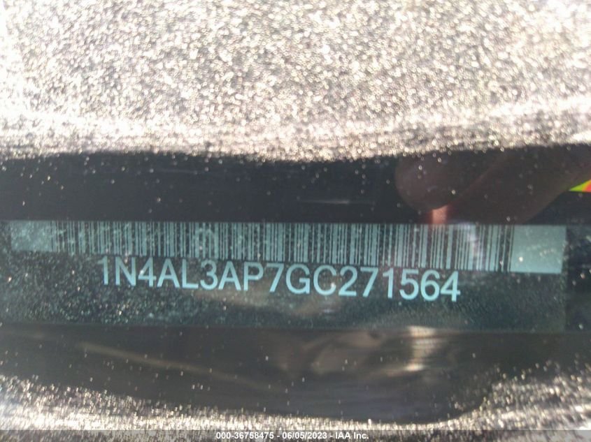 2016 NISSAN ALTIMA 2.5 SR - 1N4AL3AP7GC271564