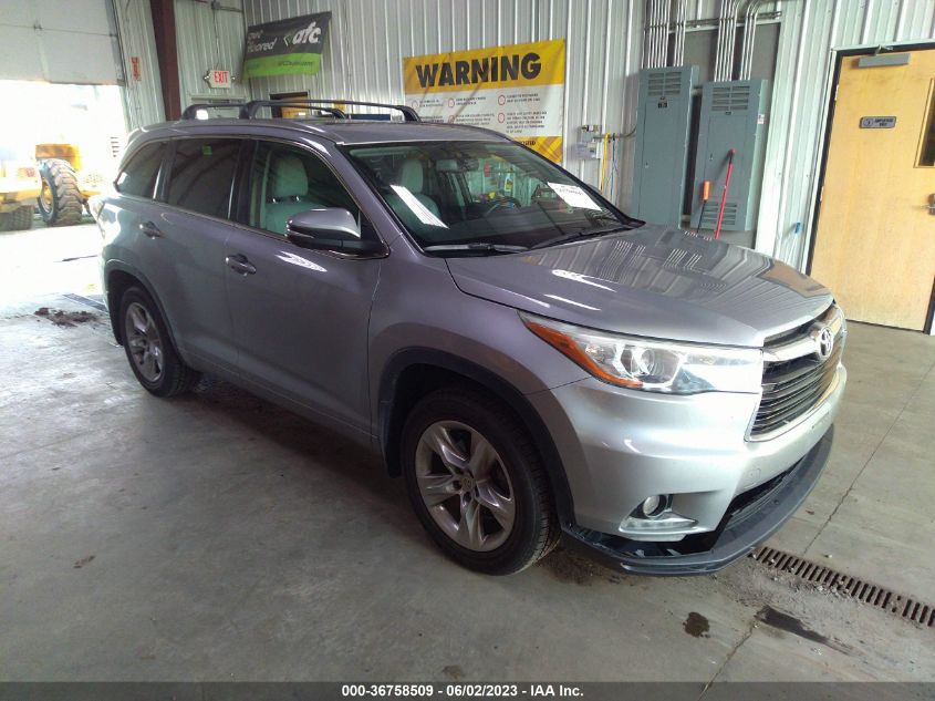 2015 TOYOTA HIGHLANDER LIMITED - 5TDDKRFH9FS091823