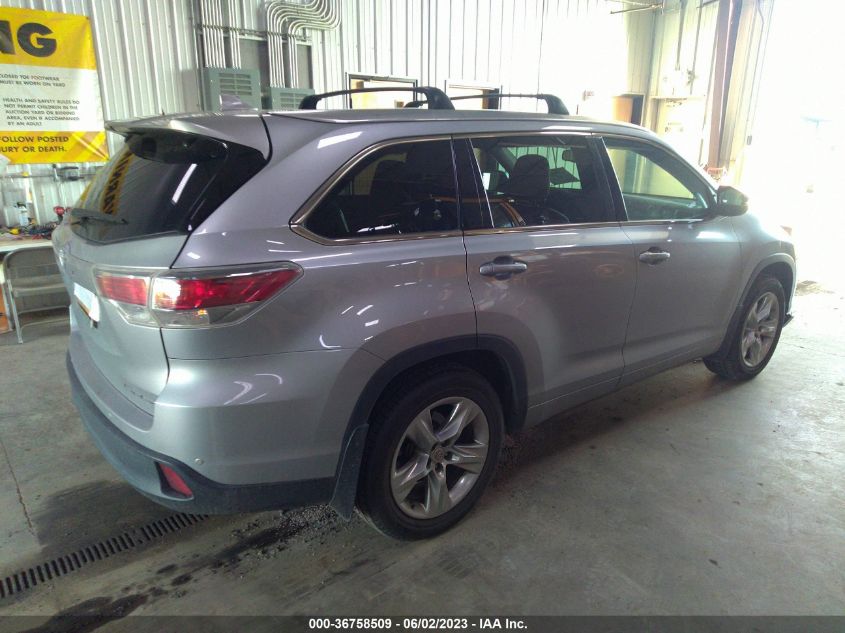 2015 TOYOTA HIGHLANDER LIMITED - 5TDDKRFH9FS091823