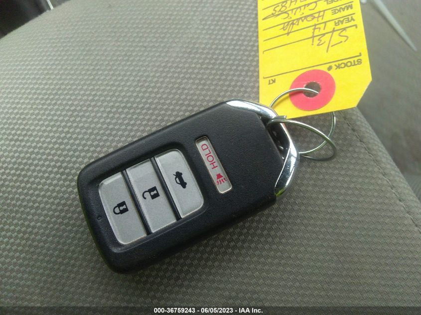 2014 HONDA CIVIC SEDAN EX - 19XFB2F88EE037485