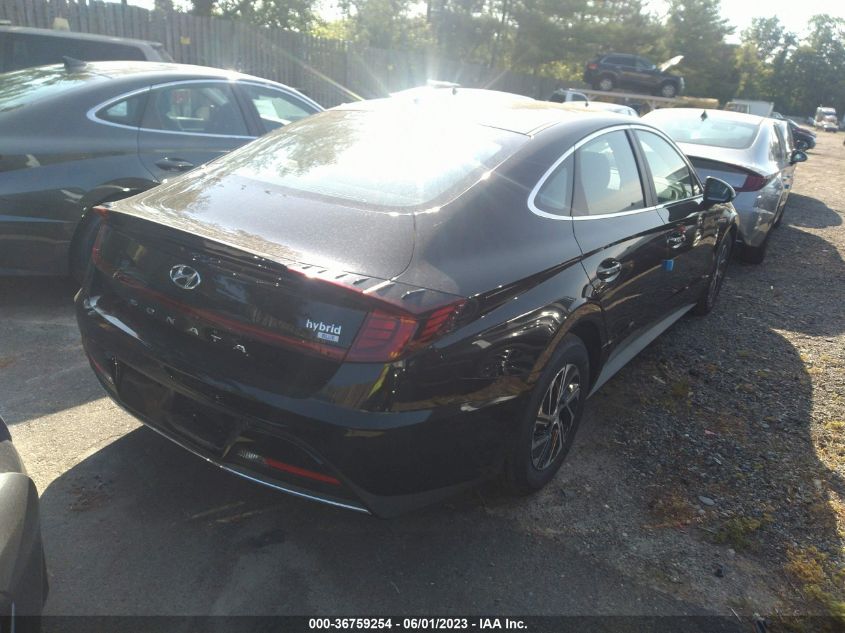 2023 HYUNDAI SONATA HYBRID BLUE - KMHL24JJ3PA067360