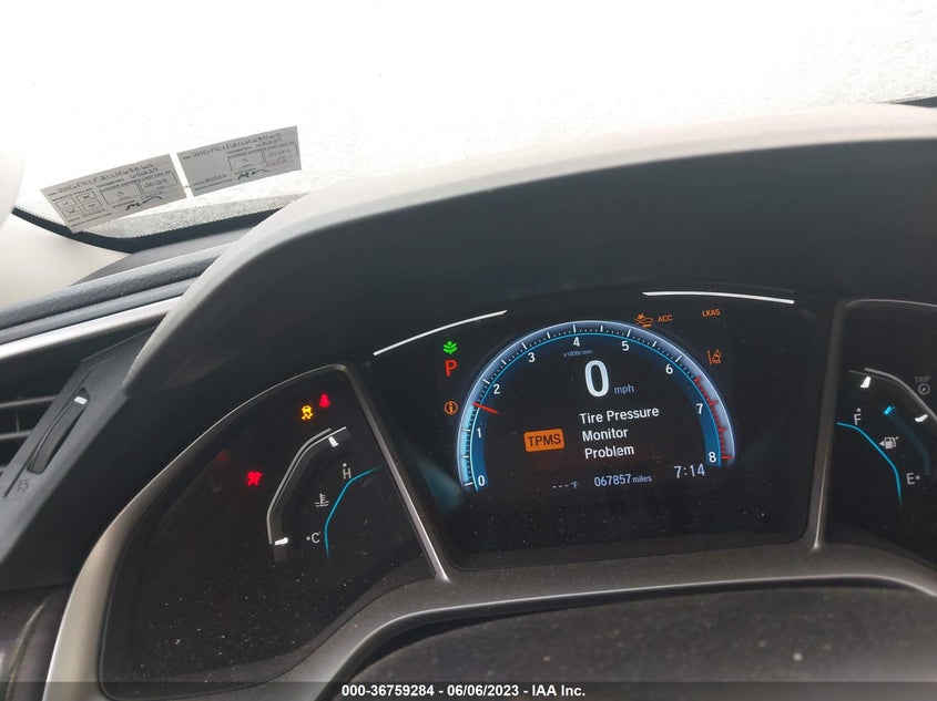 VIN 2HGFC1F31LH681165 2020 HONDA CIVIC SEDAN EX