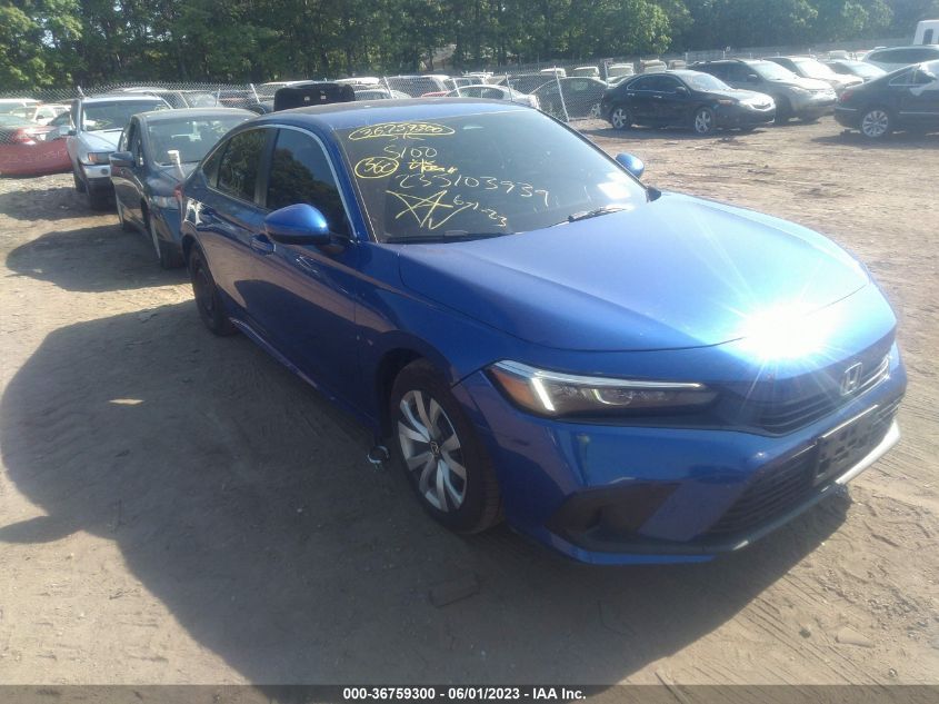 2022 HONDA CIVIC SEDAN LX - 2HGFE2F20NH508537