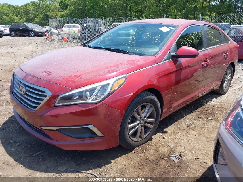 2016 HYUNDAI SONATA 2.4L SE - 5NPE24AF7GH370756