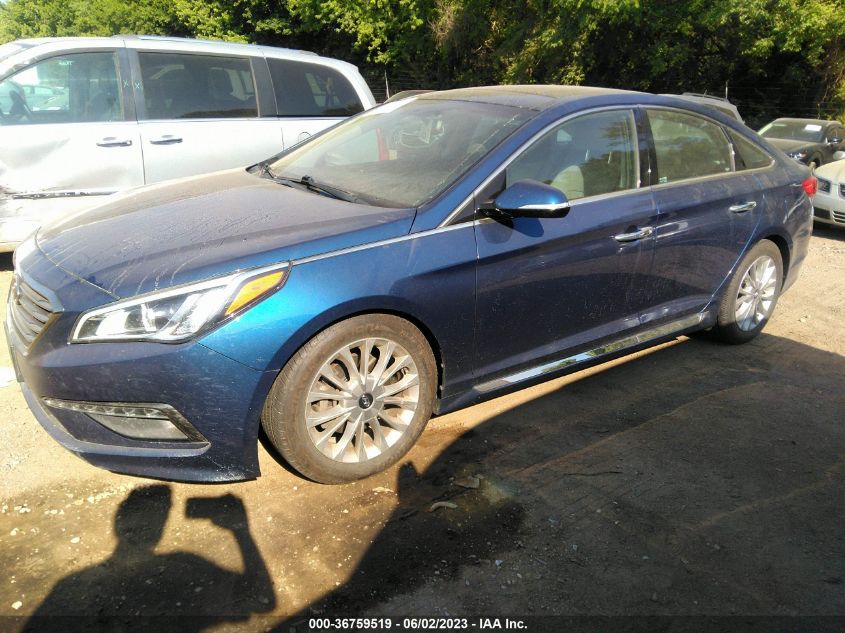 2015 HYUNDAI SONATA 2.4L LIMITED - 5NPE34AF2FH086589