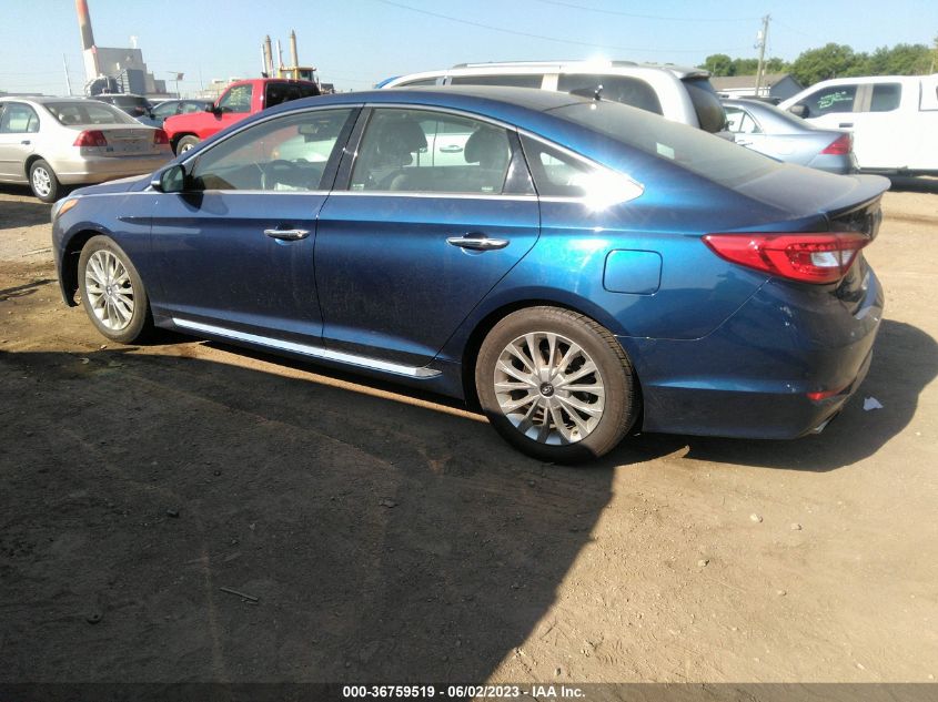 2015 HYUNDAI SONATA 2.4L LIMITED - 5NPE34AF2FH086589