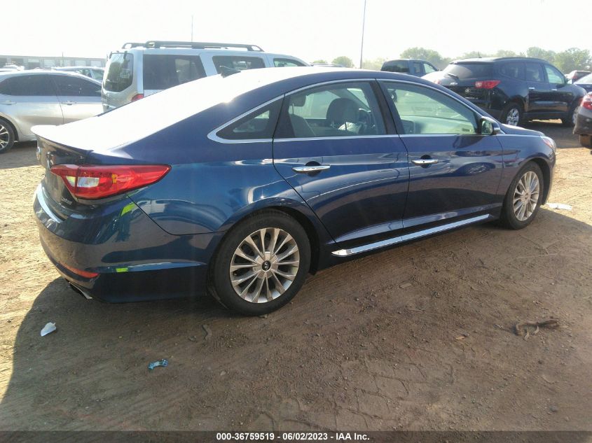 2015 HYUNDAI SONATA 2.4L LIMITED - 5NPE34AF2FH086589