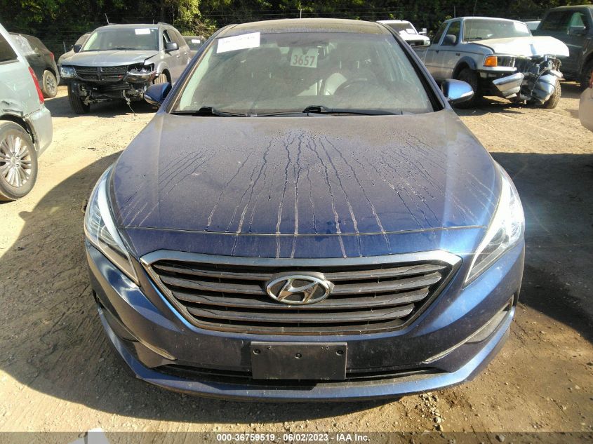 2015 HYUNDAI SONATA 2.4L LIMITED - 5NPE34AF2FH086589