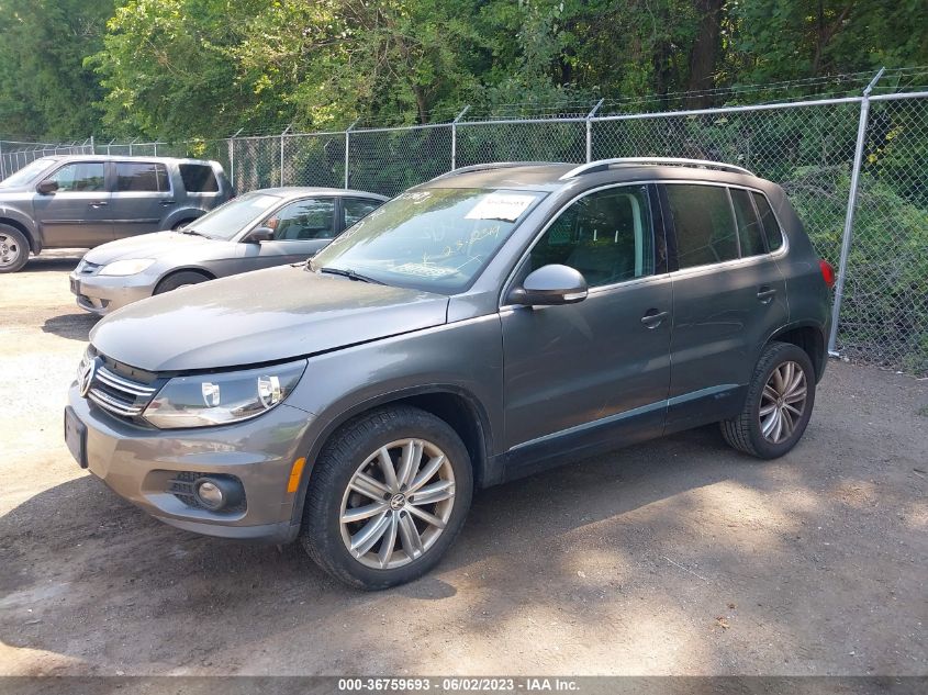 2013 VOLKSWAGEN TIGUAN SE W/SUNROOF & NAV - WVGAV3AX8DW116130