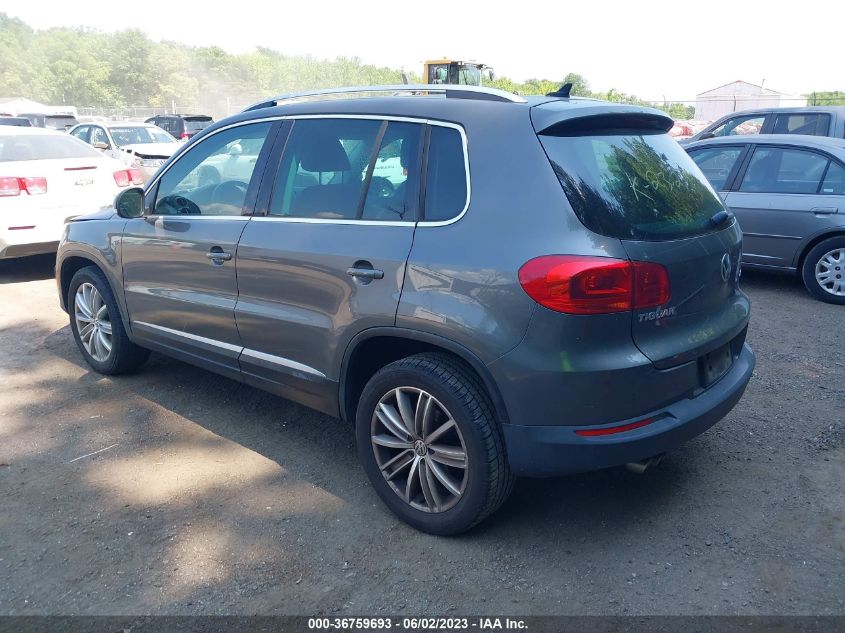 2013 VOLKSWAGEN TIGUAN SE W/SUNROOF & NAV - WVGAV3AX8DW116130