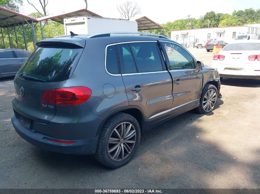 2013 VOLKSWAGEN TIGUAN SE W/SUNROOF & NAV - WVGAV3AX8DW116130