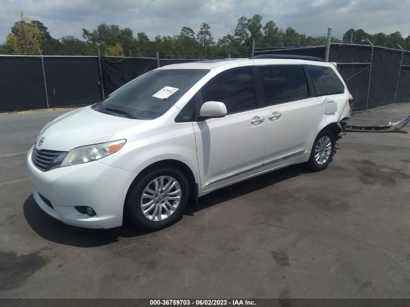 2015 TOYOTA SIENNA XLE/XLE AAS/LTD - 5TDYK3DC0FS628049