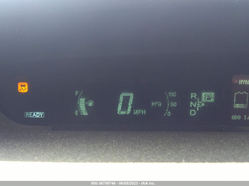 2014 TOYOTA PRIUS FOUR/FIVE/THREE/ONE/TWO - JTDKN3DU9E1797116
