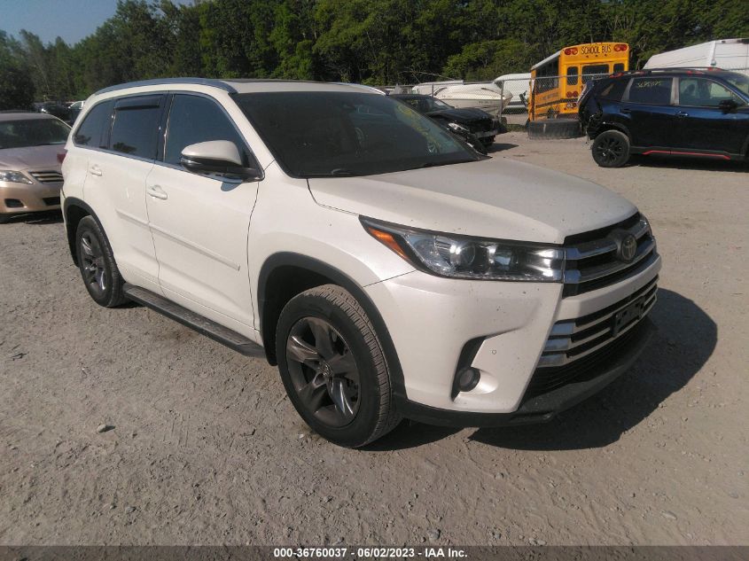 2018 TOYOTA HIGHLANDER LIMITED - 5TDDZRFH5JS862427