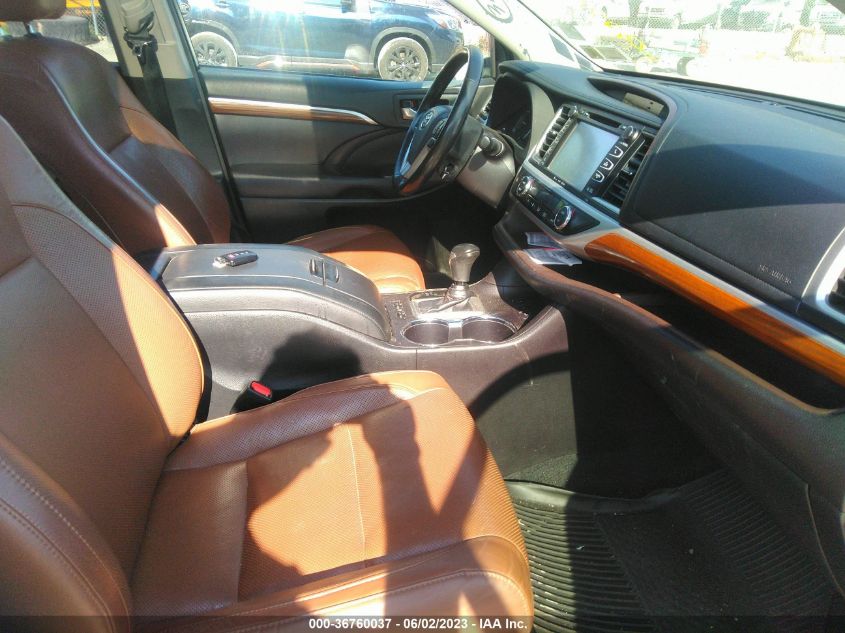 2018 TOYOTA HIGHLANDER LIMITED - 5TDDZRFH5JS862427