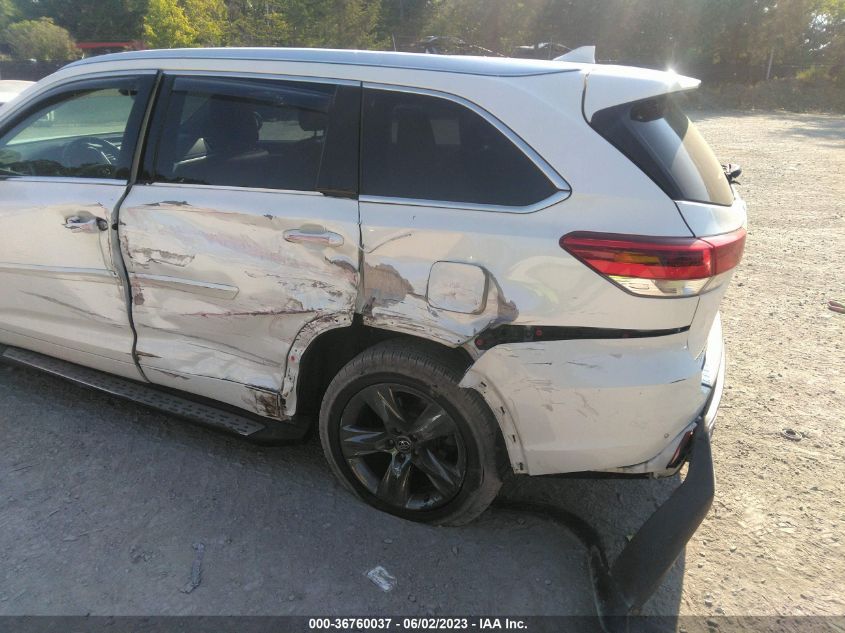 2018 TOYOTA HIGHLANDER LIMITED - 5TDDZRFH5JS862427