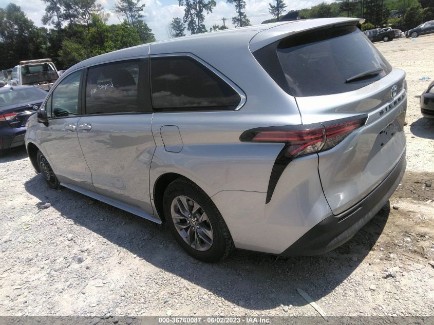 2022 TOYOTA SIENNA LE - 5TDKRKEC2NS123364