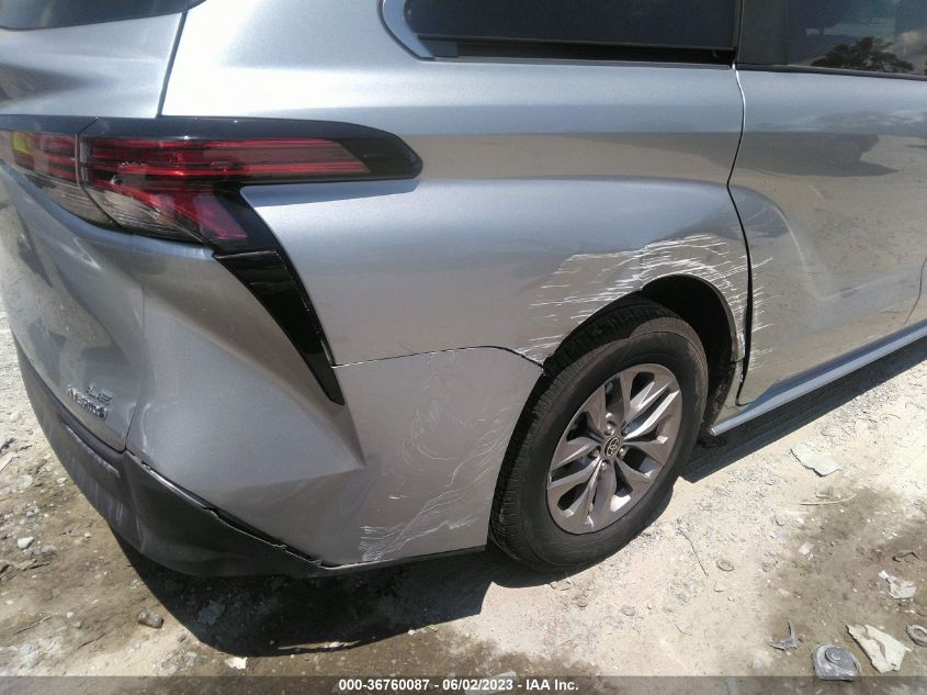 2022 TOYOTA SIENNA LE - 5TDKRKEC2NS123364
