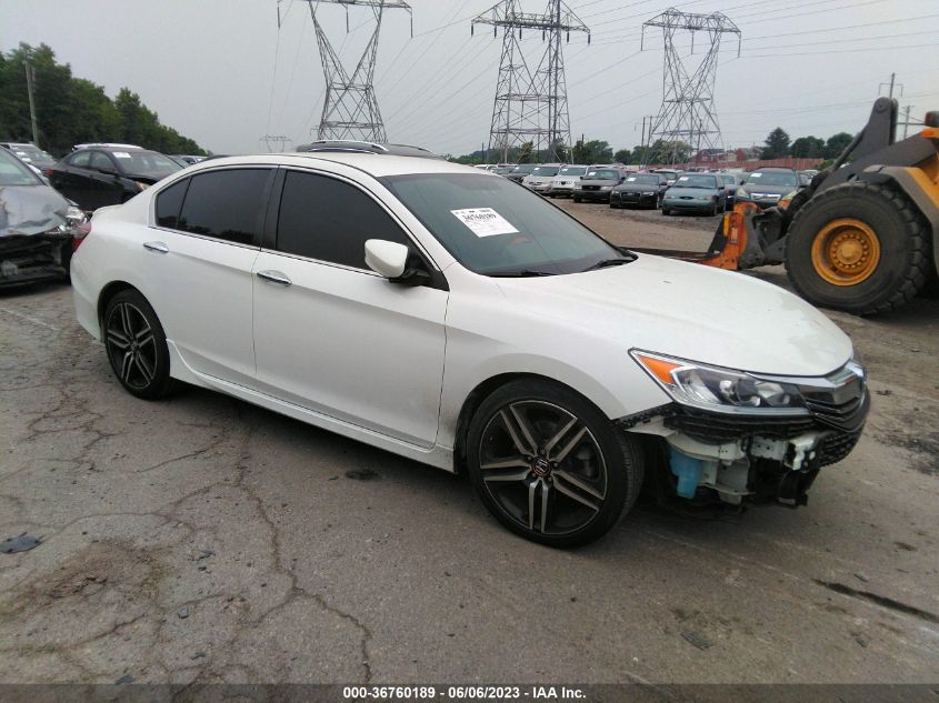 2017 HONDA ACCORD SEDAN SPORT - 1HGCR2F54HA261544