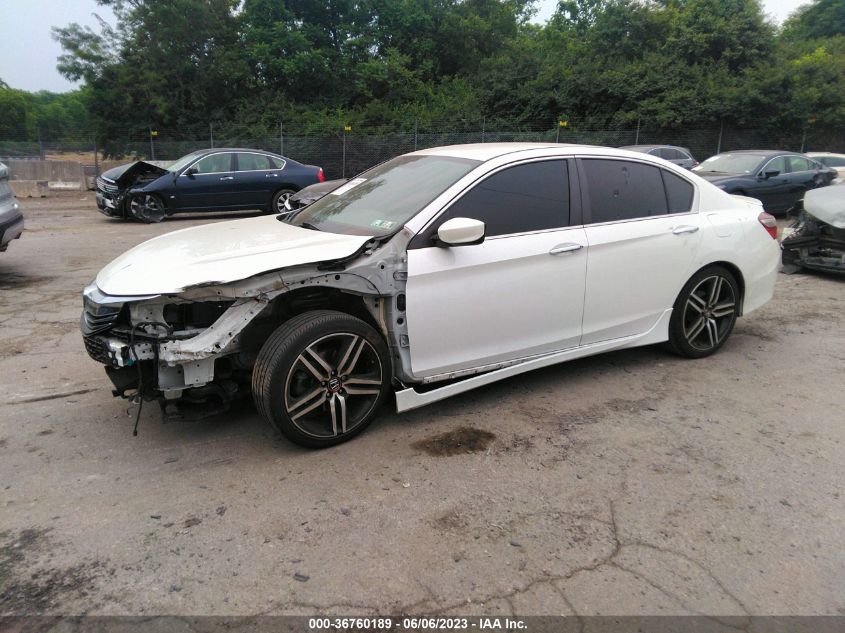 2017 HONDA ACCORD SEDAN SPORT - 1HGCR2F54HA261544