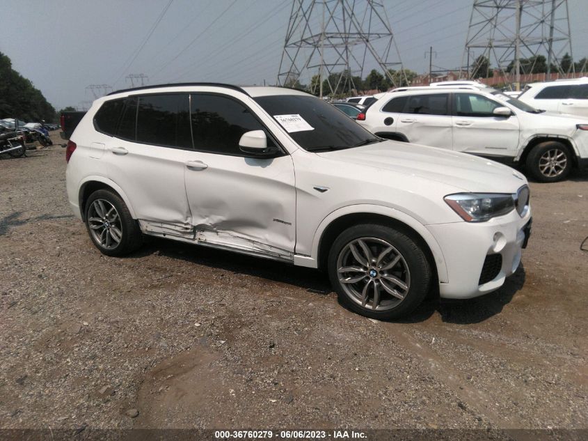 2017 BMW X3 XDRIVE28I - 5UXWX9C39H0W78742