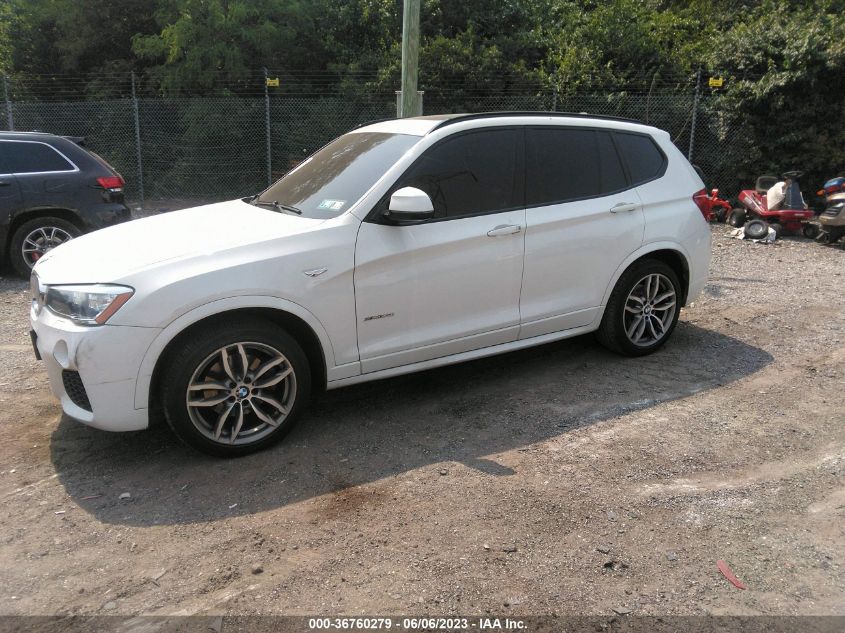 2017 BMW X3 XDRIVE28I - 5UXWX9C39H0W78742