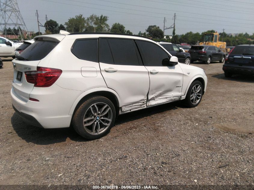 2017 BMW X3 XDRIVE28I - 5UXWX9C39H0W78742