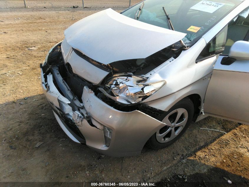 2013 TOYOTA PRIUS ONE/TWO/THREE/FOUR/FIVE - JTDKN3DU0D5570260