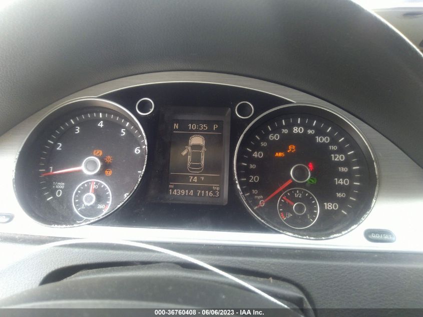 2013 VOLKSWAGEN CC SPORT PLUS - WVWBP7ANXDE534798