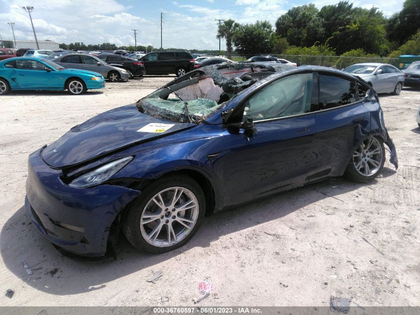 2023 TESLA MODEL Y LONG RANGE - 7SAYGAEE2PF605712