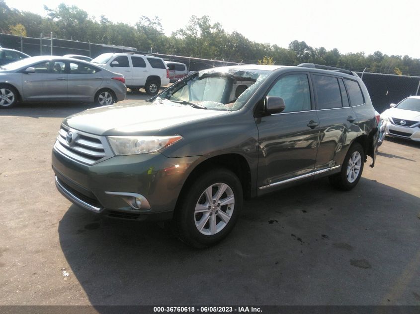 2013 TOYOTA HIGHLANDER - 5TDZA3EH8DS043556
