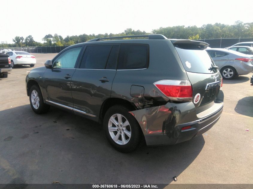 2013 TOYOTA HIGHLANDER - 5TDZA3EH8DS043556
