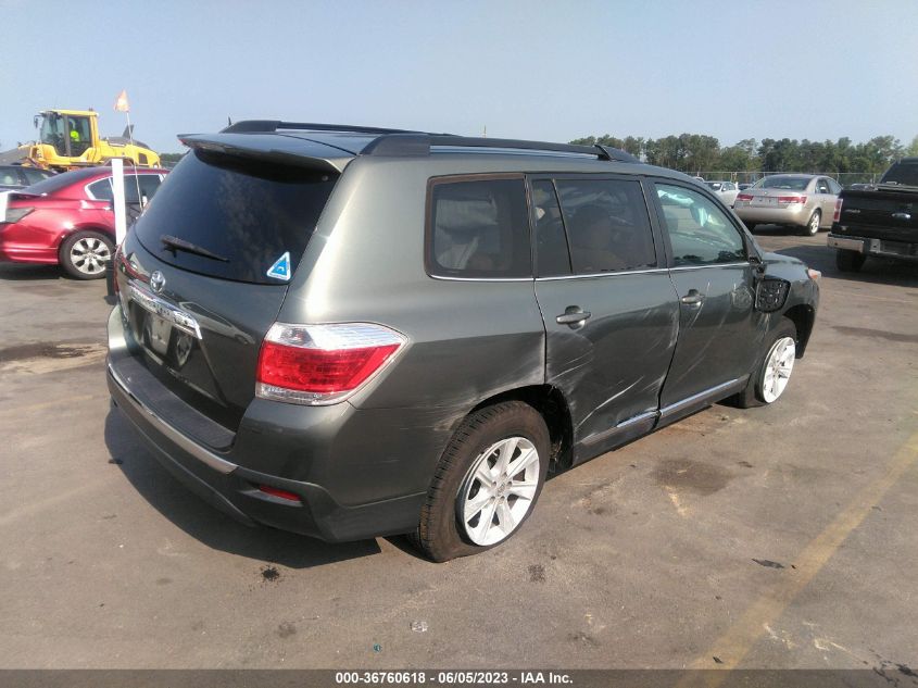 2013 TOYOTA HIGHLANDER - 5TDZA3EH8DS043556