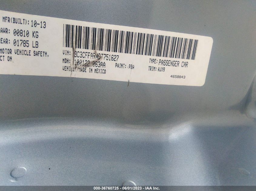 2013 FIAT 500 POP - 3C3CFFAR4DT751627