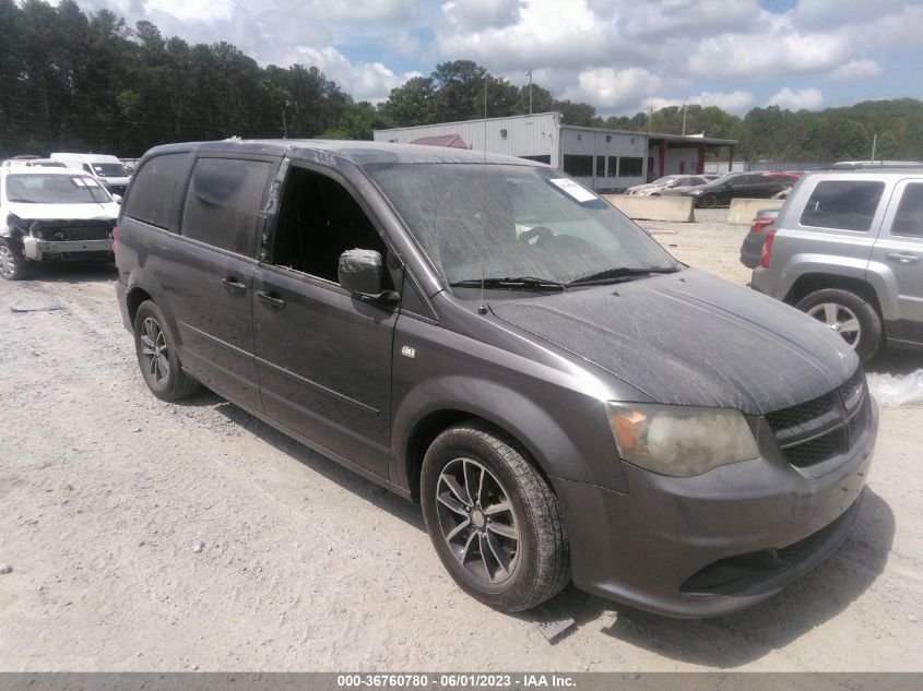2014 DODGE GRAND CARAVAN SE 30TH ANNIVERSARY - 2C4RDGBG2ER407054