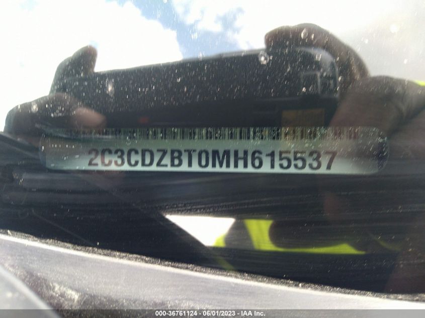 2021 DODGE CHALLENGER R/T - 2C3CDZBT0MH615537