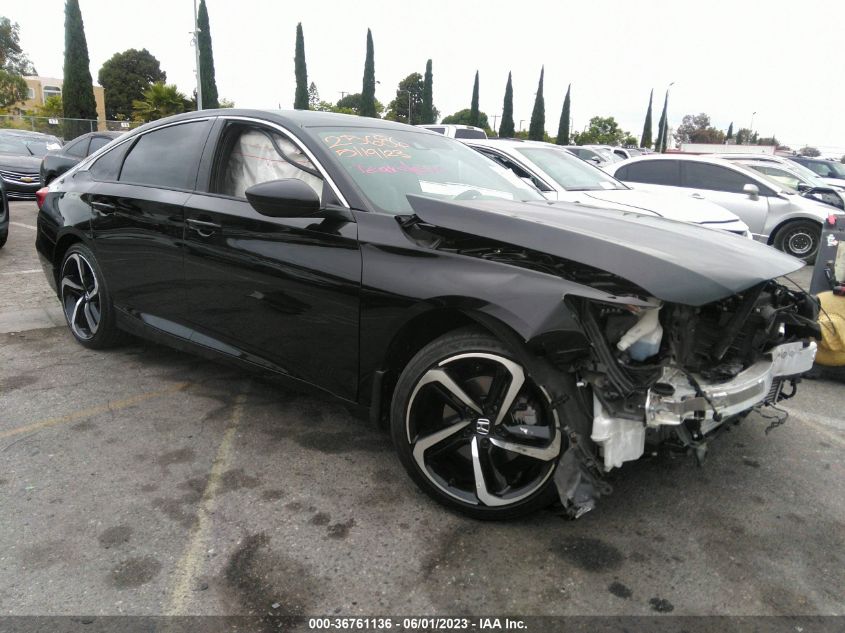 2021 HONDA ACCORD SEDAN SPORT - 1HGCV1F30MA099569