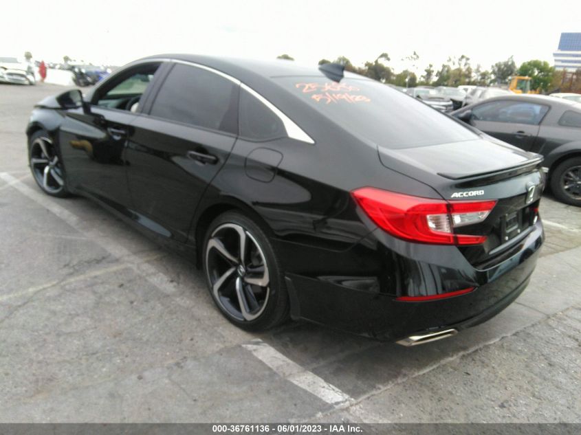 2021 HONDA ACCORD SEDAN SPORT - 1HGCV1F30MA099569