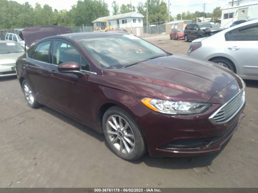 2017 FORD FUSION SE - 3FA6P0H73HR155411