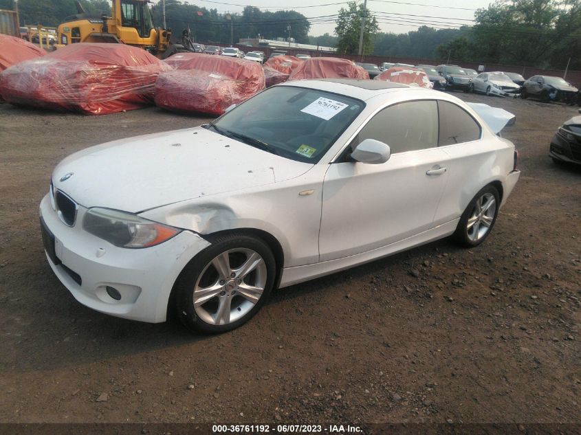2013 BMW 1 SERIES 128I WBAUP9C56DVS95877