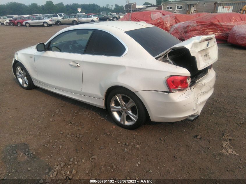 2013 BMW 1 SERIES 128I WBAUP9C56DVS95877