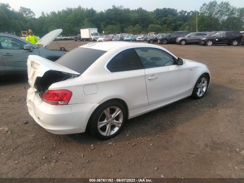 2013 BMW 1 SERIES 128I WBAUP9C56DVS95877
