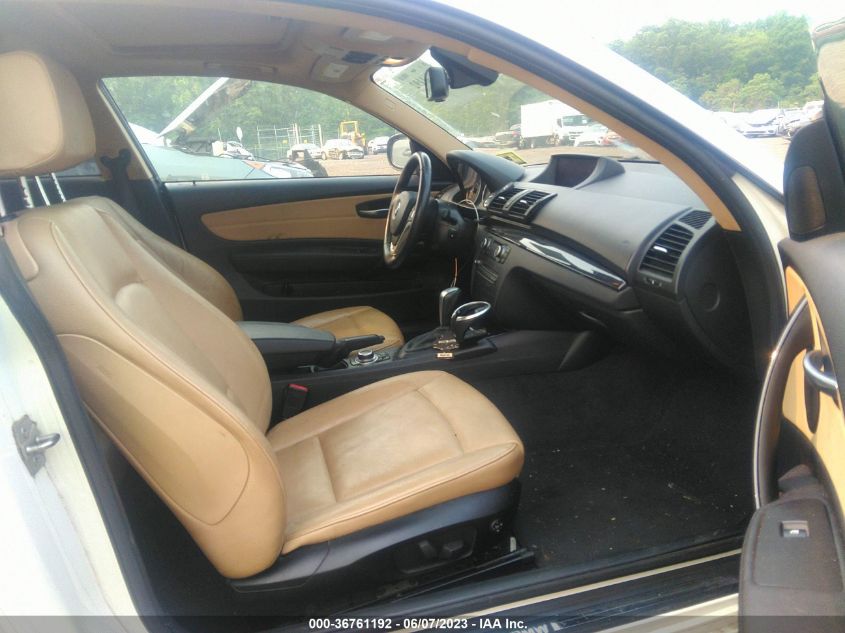 2013 BMW 1 SERIES 128I WBAUP9C56DVS95877
