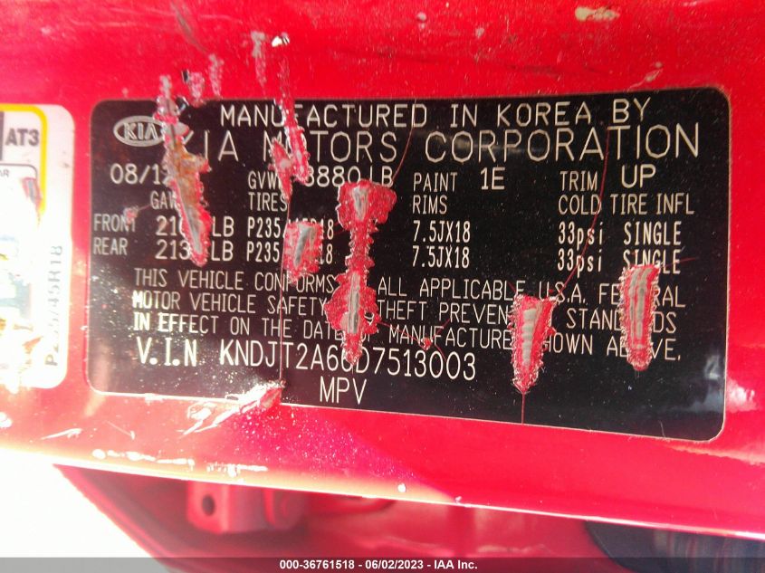 2013 KIA SOUL ! - KNDJT2A66D7513003