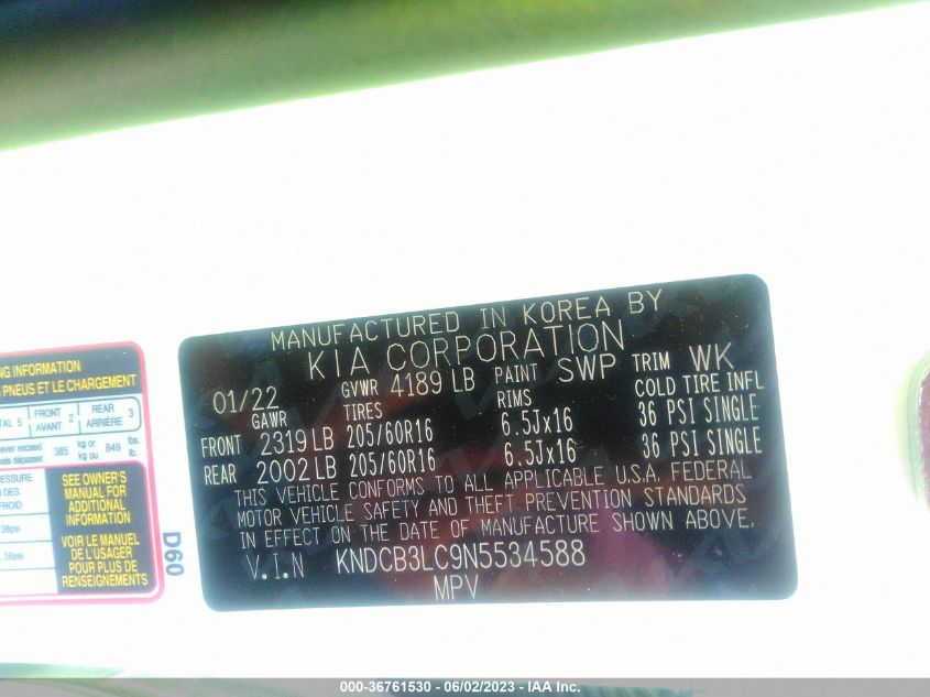 2022 KIA NIRO LXS - KNDCB3LC9N5534588