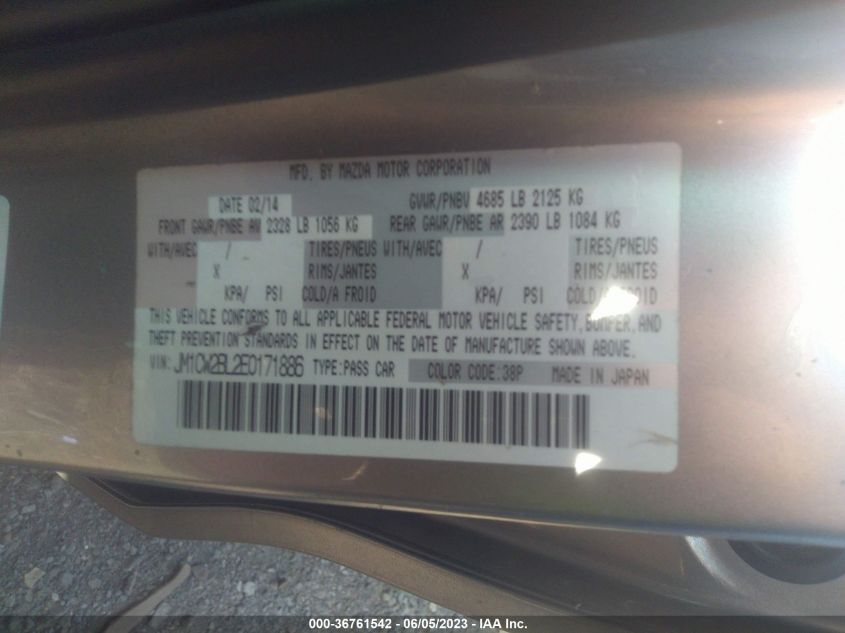 2014 MAZDA MAZDA5 SPORT - JM1CW2BL2E0171886